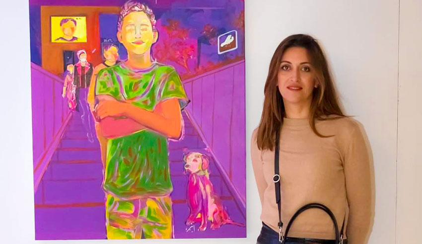 أميرة متيمت ، فنانة تشكيلية: ما وراء شاشاتها