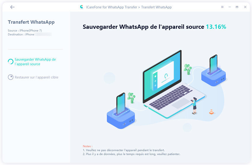 نقل whatsapp إلى هاتف جديد - iCareFone Transfer (iCareFone لنقل WhatsApp)