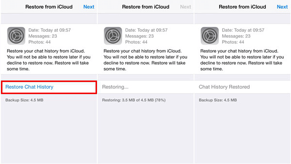كيفية استعادة WhatsApp من iCloud إلى iPhone