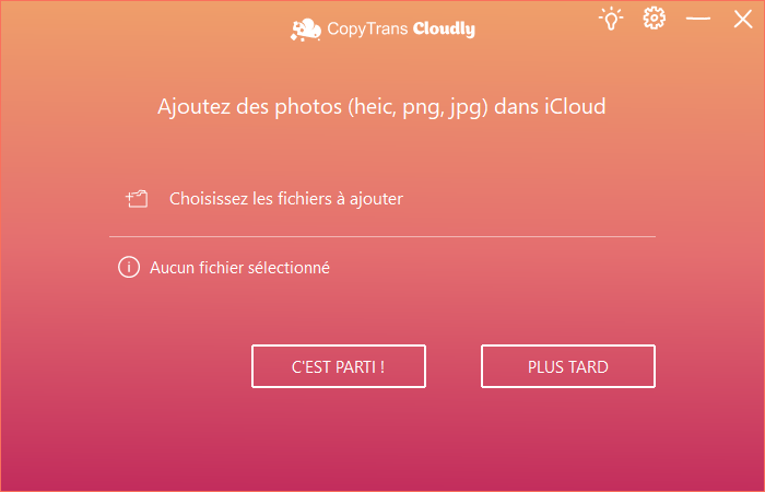 أضف صور iCloud عبر CopyTrans Cloudly