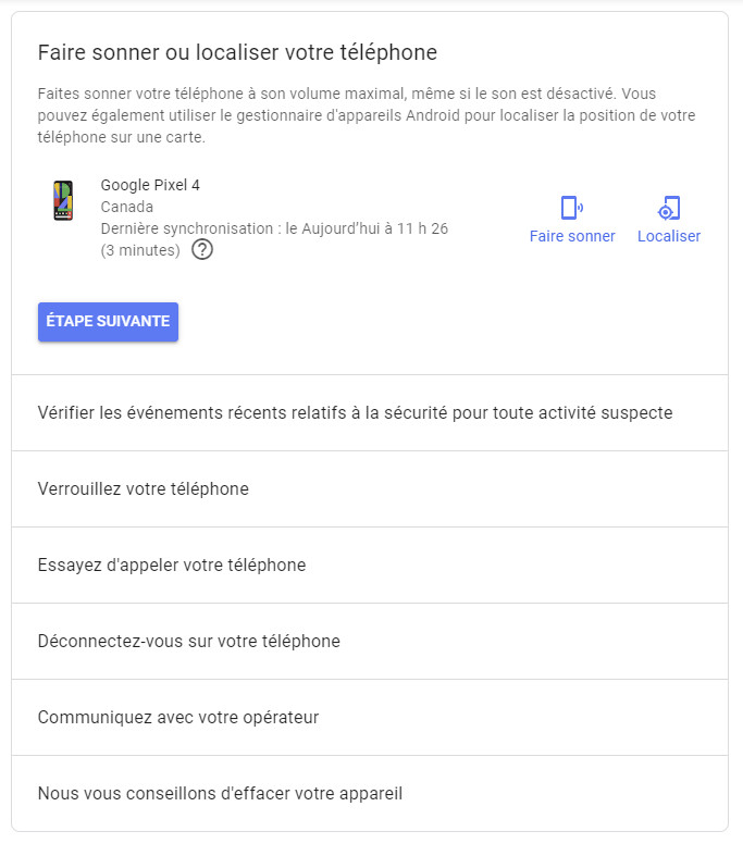 حدد موقع خيار أمان حساب Google الخاص بهاتف Android