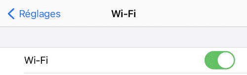 إعدادات Wi-Fi في iPhone