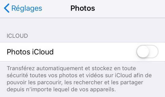 إعداد صور iCloud في iPhone