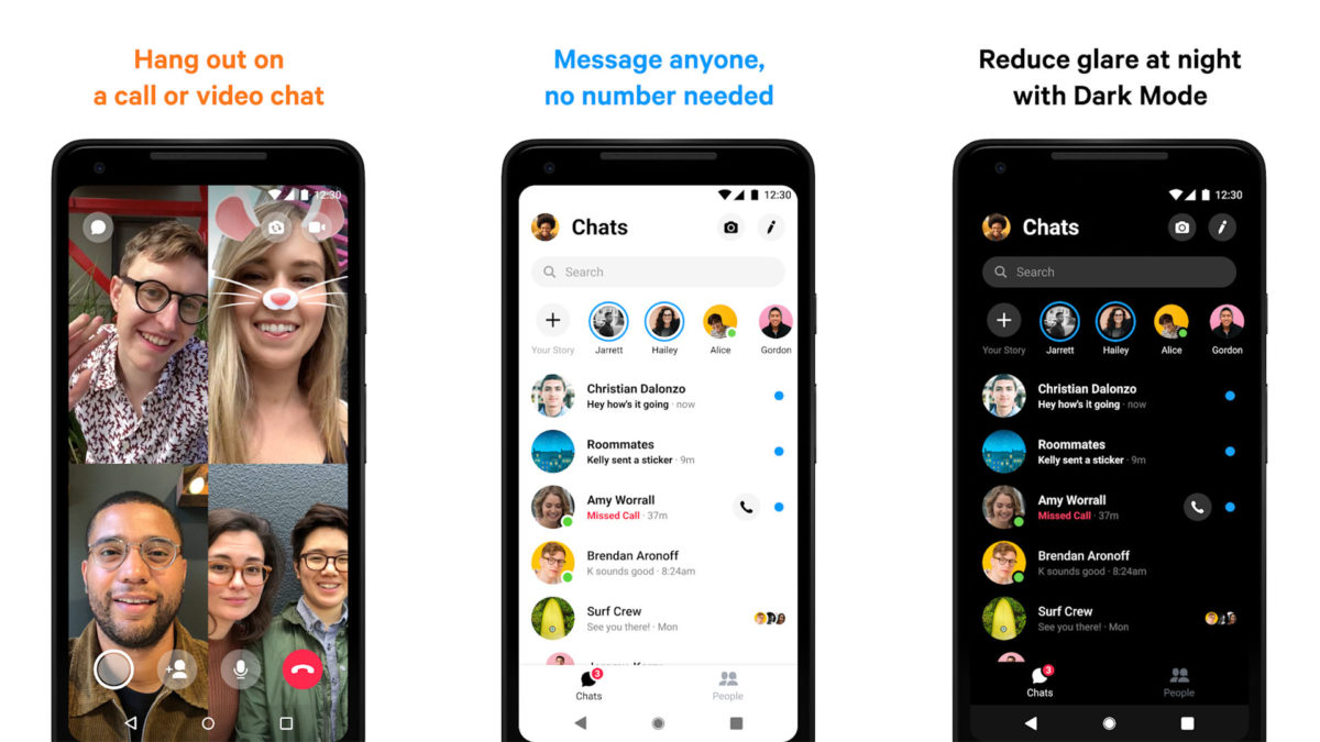 Facebook Messenger Screenshot 2020