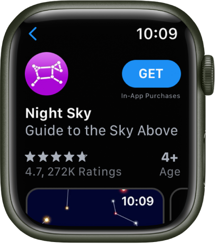 تطبيق يعرض تطبيق App Store على Apple Watch
