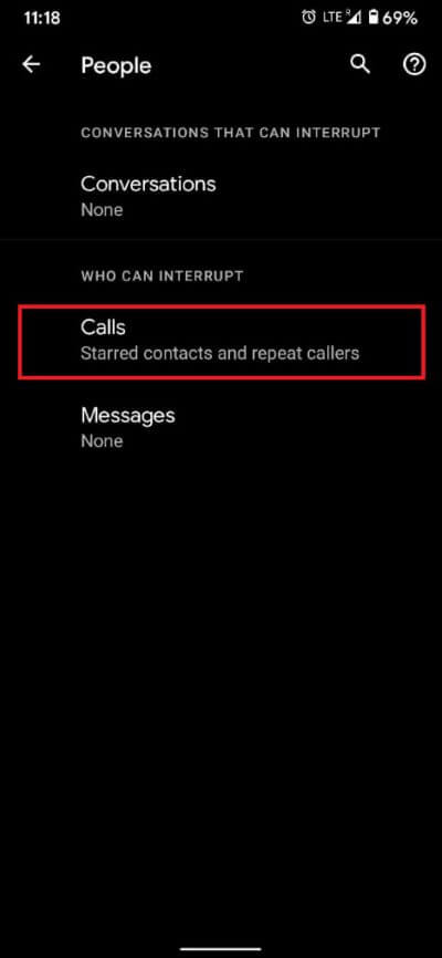 اضغط على خيار المكالمات للمتابعة.  473x1024 1 - كيفية إصلاح مشكلة عدم رنين هاتف Android