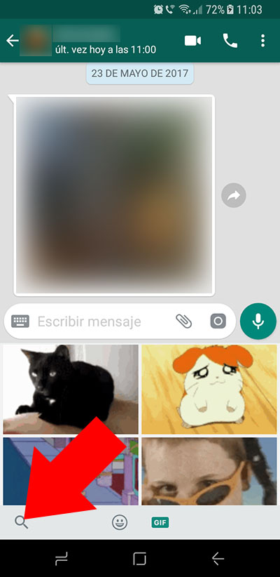 كيفية إرسال صور GIF متحركة على WhatsApp على Android - الصورة 3 - Professor-falken.com