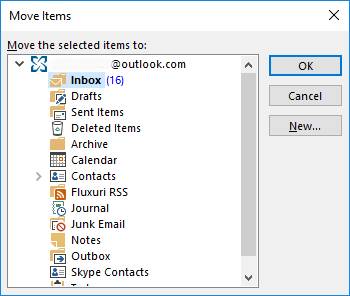 استعادة العناصر المحذوفة في Outlook الخطوة 3