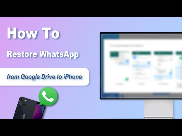 كيفية استعادة whatsapp من google drive على iphone
