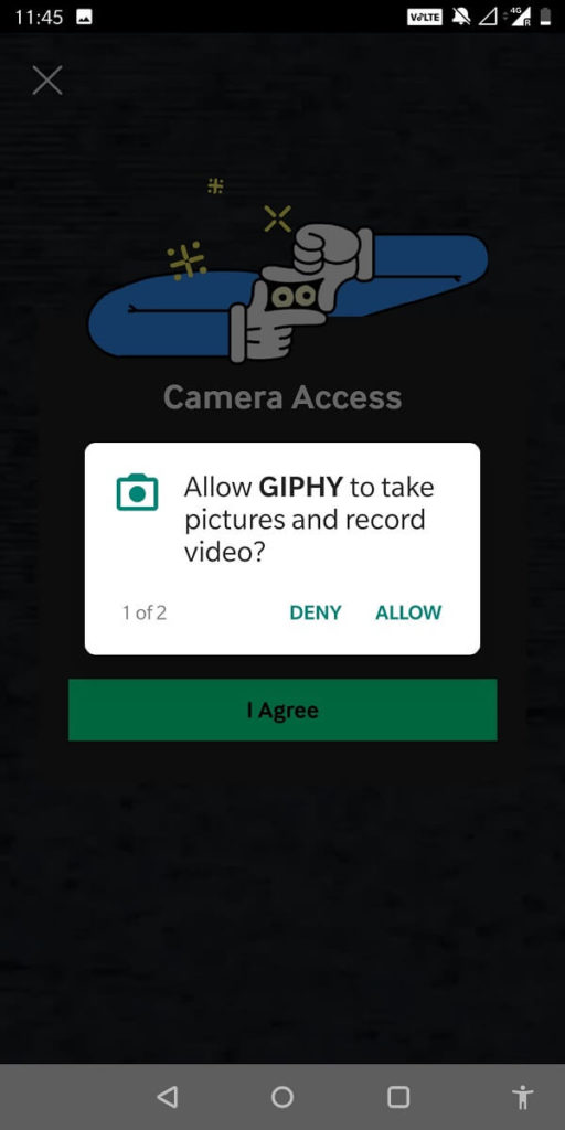 سيكون عليك منح أذونات معينة للتطبيق 512x1024 1 - 4 طرق لحفظ صور GIF على هاتف Android
