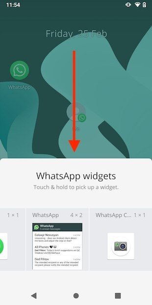 أدوات WhatsApp المتوفرة 