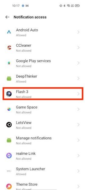افتح الخيارات الثلاثة لبرنامج Flash