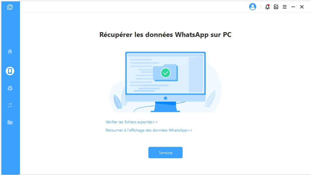 استعادة بيانات WhatsApp على الكمبيوتر باستخدام ChatsBack