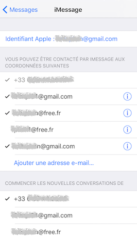 iMessage والرسائل القصيرة - إرسال واستقبال