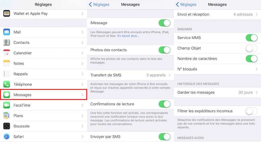 الرسائل و iMessage - إعداد الرسائل على iOS