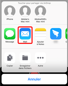 نقل مذكرة صوتية من الإملاء iPhone إلى الكمبيوتر الشخصي عن طريق البريد الإلكتروني