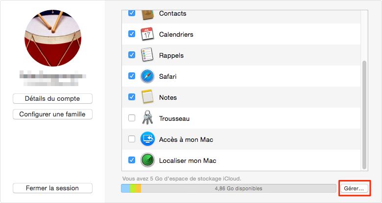 إدارة iCloud Backup على Mac