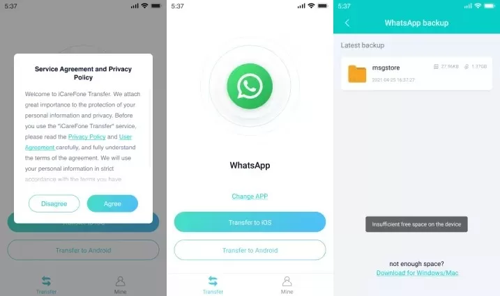 كيفية نقل رسائل WhatsApp من Android إلى iPhone بدون جهاز كمبيوتر