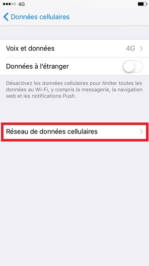 شبكة البيانات الخلوية MMS iPhone 6 ، 6S ، Plus ، SE