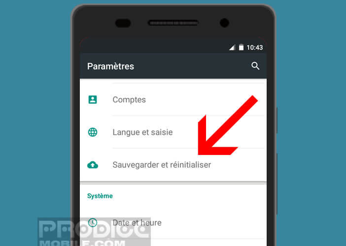 إعادة تعيين Android mobile لإصلاح مشاكل استقبال الرسائل القصيرة