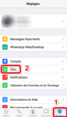 افتح تطبيق WhatsApp على iPhone - الخطوة 1