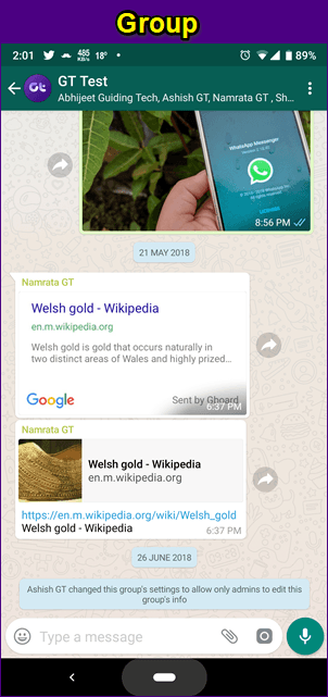 قائمة بث WhatsApp Group Vs 1