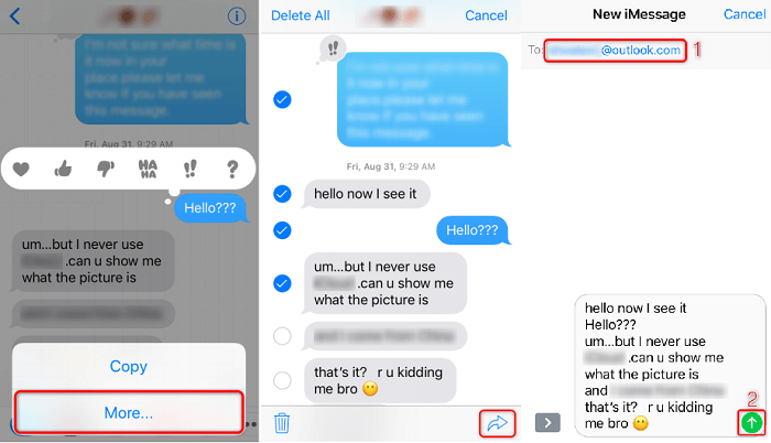 كيفية تصدير iMessages من iPhone