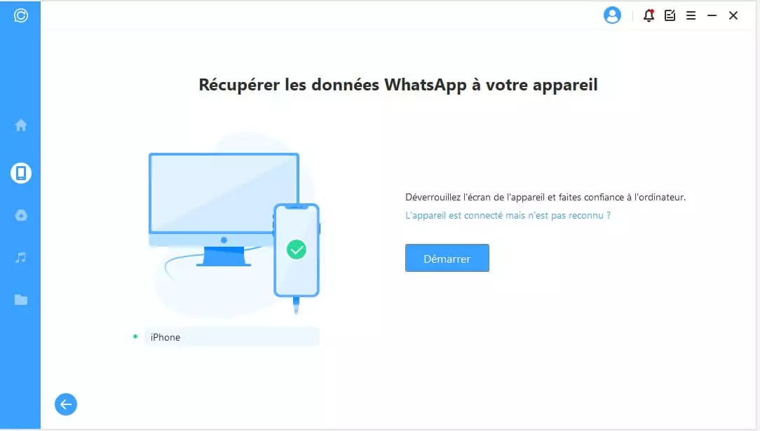 استعادة بيانات whatsapp على جهاز ios / android