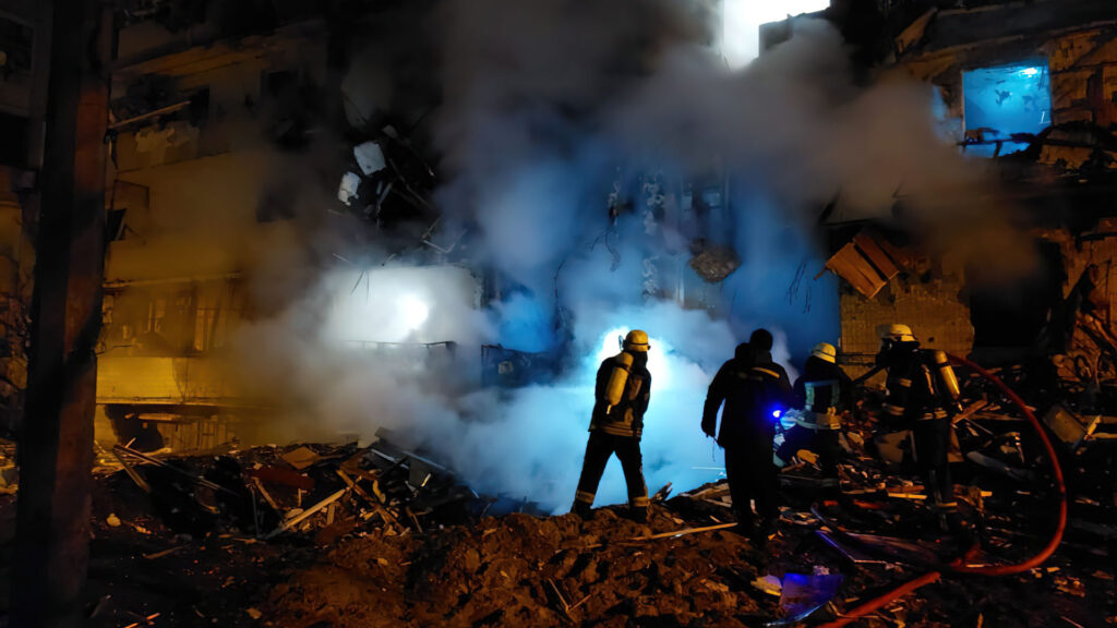 قصف كييف كييف أوكرانيا