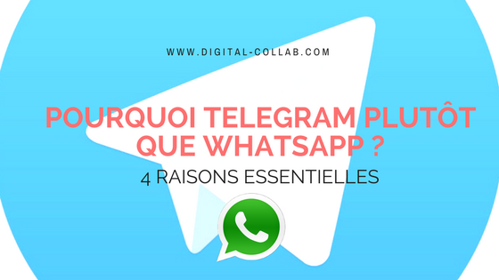 لماذا Telegram بدلاً من whatsapp _