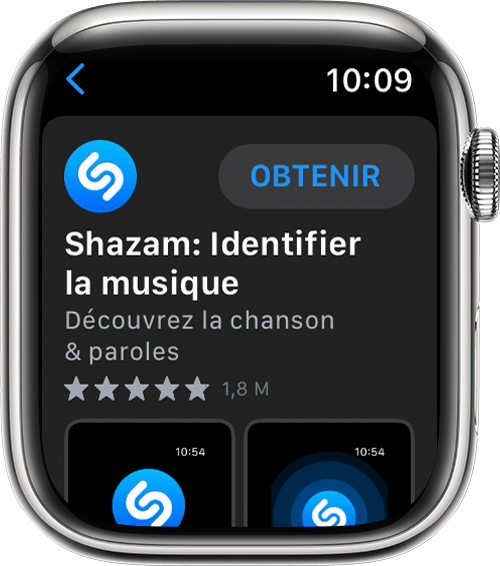 تعرض شاشة Apple Watch كيفية تنزيل التطبيق