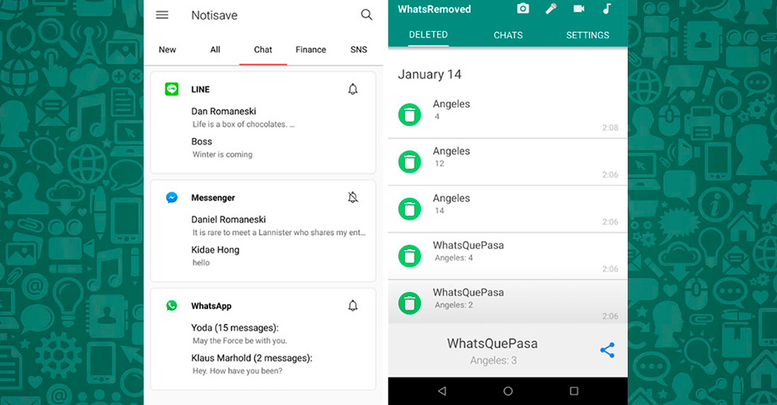 ما التطبيق لقراءة الرسائل المحذوفة على WhatsApp؟